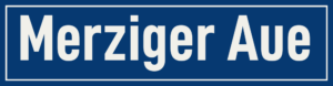 Straßenschild Merziger Aue