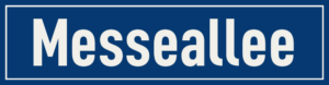 Straßenschild Messeallee