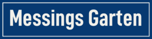 Straßenschild Messings Garten
