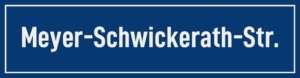 Straßenschild Meyer-Schwickerath-Straße