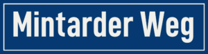 Straßenschild Mintarder Weg