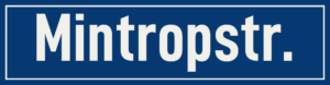 Straßenschild Mintropstraße