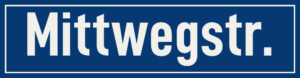 Straßenschild Mittwegstraße