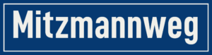 Straßenschild Mitzmannweg