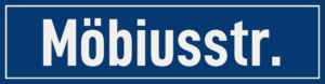 Straßenschild Möbiusstraße