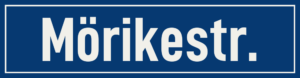 Straßenschild Mörikestraße