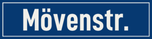 Straßenschild Mövenstraße