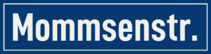 Straßenschild Mommsenstraße