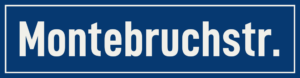 Straßenschild Montebruchstraße
