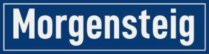 Straßenschild Morgensteig