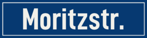 Straßenschild Moritzstraße