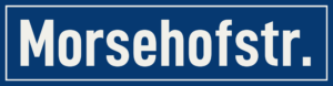 Straßenschild Morsehofstraße