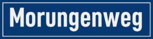 Straßenschild Morungenweg