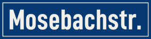 Straßenschild Mosebachstraße
