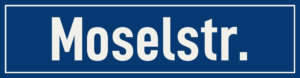 Straßenschild Moselstraße