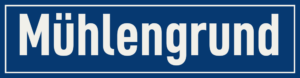 Straßenschild Mühlengrund