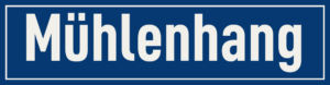Straßenschild Mühlenhang