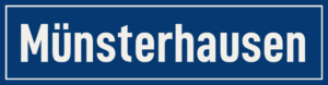 Straßenschild Münsterhausen