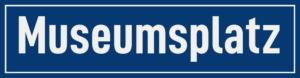 Straßenschild Museumsplatz