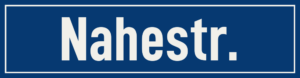 Straßenschild Nahestraße