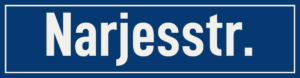 Straßenschild Narjesstraße