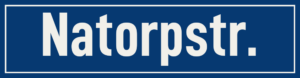 Straßenschild Natorpstraße