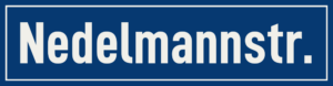Straßenschild Nedelmannstraße