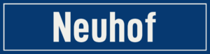 Straßenschild Neuhof