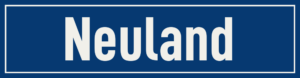 Straßenschild Neuland