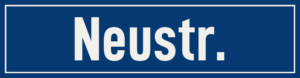 Straßenschild Neustraße