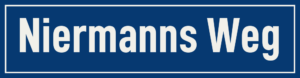 Straßenschild Niermanns Weg