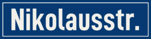 Straßenschild Nikolausstraße