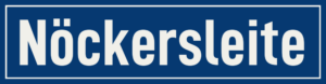 Straßenschild Nöckersleite
