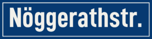 Straßenschild Nöggerathstraße