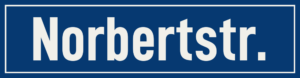 Straßenschild Norbertstraße