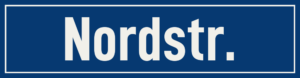 Straßenschild Nordstraße