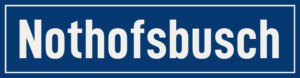 Straßenschild Nothofsbusch