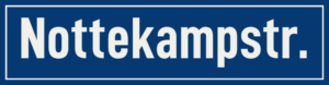 Straßenschild Nottekampstraße