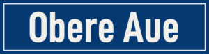 Straßenschild Obere Aue