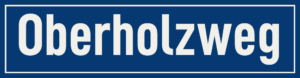 Straßenschild Oberholzweg