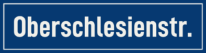 Straßenschild Oberschlesienstraße