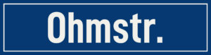 Straßenschild Ohmstraße