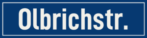 Straßenschild Olbrichstraße