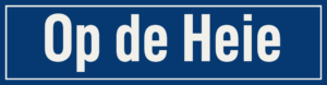 Straßenschild Op de Heie