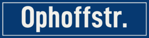 Straßenschild Ophoffstraße