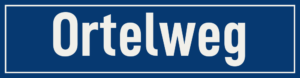 Straßenschild Ortelweg