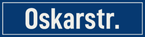 Straßenschild Oskarstraße