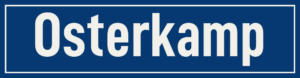 Straßenschild Osterkamp
