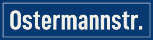 Straßenschild Ostermannstraße