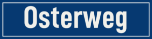 Straßenschild Osterweg
